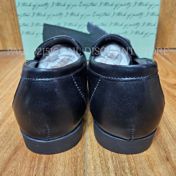 KENSIE Women's Gitty Loafer Slip-on Shoes, Black - Picture 3 of 4